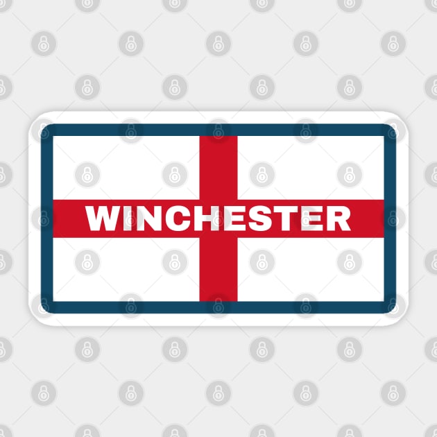 Winchester City in English Flag Sticker by aybe7elf